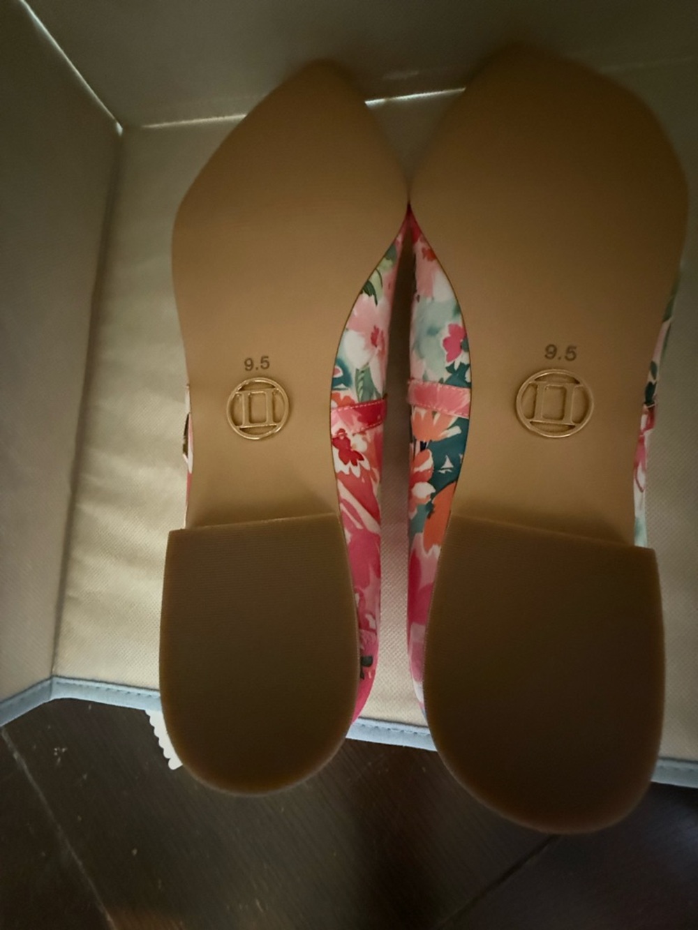 THINGS II COME KYRA  Pink Floral Flat Buckle Mary Jane Women's 5M - Picture 5 of 6